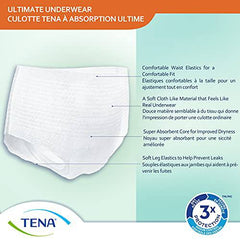 TENA Protective Incontinence Underwear, Ultimate Absorbency, Extra Large, 44 count (4x11ct)