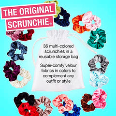 Scunci velvet scrunchie, 20Count