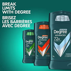 Degree Men Advanced Antiperspirant Deodorant Stick for 72H Sweat & Odour Protection Everest Men's Deodorant with MotionSense® Technology 76 g