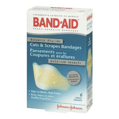 Band-Aid Hydrocolloid Bandages Large, Waterproof Adhesive Blister Cushions, Hydro Seal, 6 Bandages