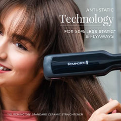 Remington Pro 1 ¾" Digital Heat Wide Flat Iron with Anti-Static Ceramic Technology, Purple, S5520