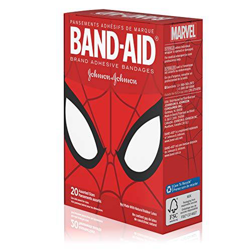 Adhesive Bandages for Kids, Marvel Spiderman - Zecoya