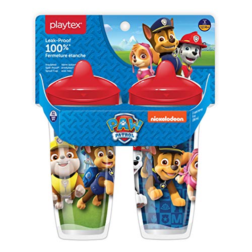 Playtex Sispsters Stage 3 Paw Patrol Spout Cup, Spill-Proof, Leak-Proof, Break-Proof - 9 Ounce - 2 Count