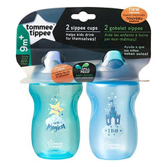 Tommee Tippee Sippee Cup, Blue and Green, 10 Ounce, 2 Count