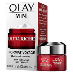 Olay Regenerist Ultra Rich Face Cream, Face Moisturizer with Vitamin B3, Niacinamide, Fragrance-Free, Travel/Trial Size