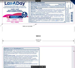 LAX-A-DAY Powder Laxative - No Taste, No Grit, No Sugar - Clinically Proven Relief of Occasional Constipation - Stimulates Bowel Movements - (7 Doses, 119 g)