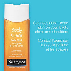 Neutrogena Body Clear Acne Body Wash with Salicylic Acid, 250 mL