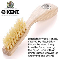 Kent Wooden Beard Brush (165mm/6.5in), 1 Count