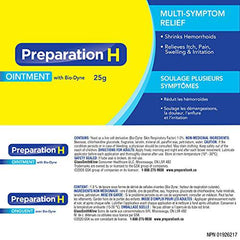 Preparation H® Ointment (25 g) with Bio-Dyne®, Multi-Symptom Hemorrhoid Pain Relief