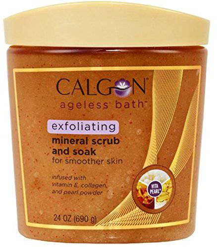 Calgon Ageless Bath Exfoliating Mineral Scrub for Smoother Skin - Zecoya