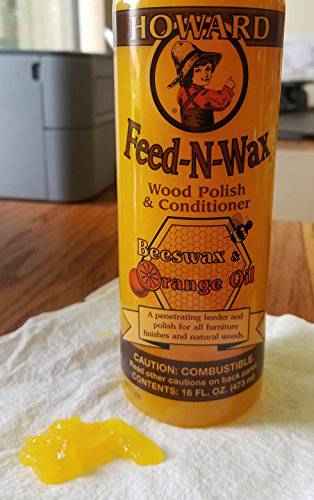 Howard Products FW0016 Wood Polish & Conditioner, 16 oz, orange, 16 Fl Oz