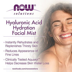 NOW Solutions Hyaluronic Acid Hydration Facial Mist, 118mL