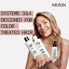 Nioxin System 4 Shampoo with Peppermint Oil, For Color Treated Hair with Progressed Thinning, 33.8 fl oz