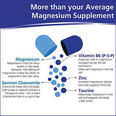 VITALITY Magnesium + Chamomile - Capsules - 90 Vegetable Capsules