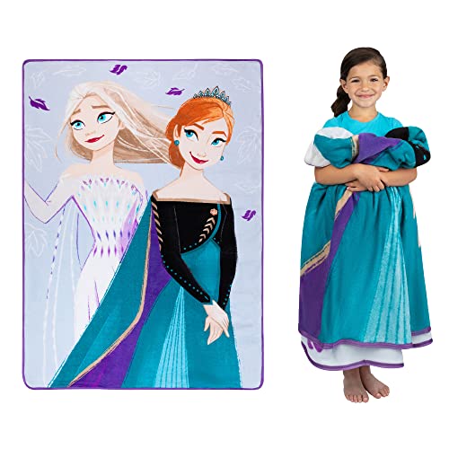 Franco Kids Bedding Ultra Soft Plush Micro Raschel Blanket, 62 in x 90 in, Disney Frozen 2