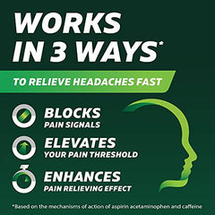 Excedrin Extra Strength Pain Relief Caplets For Headache Relief, Temporarily Relieves Minor Aches And Pains Due To Headache 200 Count