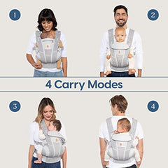 Ergobaby All Carry Positions Breathable Mesh Baby Carrier Newborn to Toddler with Enhanced Lumbar Support & Airflow (7-45 Lb), Omni Breeze, Onyx Blooms