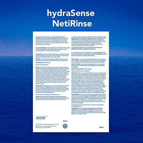 hydraSense NetiRinse 2-in-1 Nasal and Sinus Irrigation Kit, Helps Reduce and Relieve Nasal and Sinus Symptoms, 1 Kit