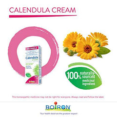 Boiron Calendula Cream, First Aid Cream, 70 g Tube, Topical Cream for Skin, Non-Greasy, Paraben-Free, Fragrance-Free