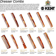 KENT Kent Comb, Pocket Comb With Thumb Grip, Fine (136mm/5.3in), 1 Count