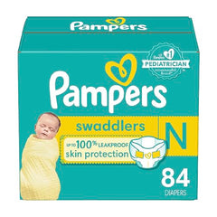 Pampers Swaddlers Newborn Diaper Size 0 84 Count