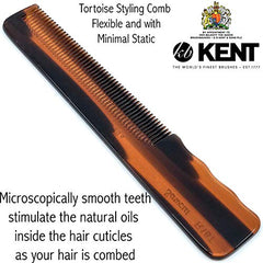 KENT Kent Comb, Pocket Comb With Thumb Grip, Fine (136mm/5.3in), 1 Count