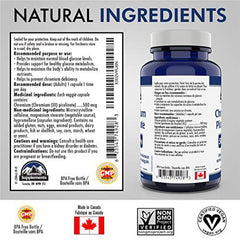 Chromium Picolinate 500mcg, 150 Caps - Glucose and Blood Sugar Support Supplement - Muscle Mass and Metabolism Support - An alternative to berberine - 3rd Party Tested - Formulated & Made in Canada