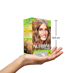 Garnier Nutrisse Cream, Permanent Hair Colour, 700 Dark Neutral Blonde, 100% Grey Coverage, Nourished Hair Enriched With Avocado Oil, 1 Application