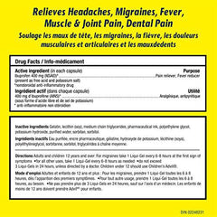 Advil Extra Strength Ibuprofen Pain Relief Liquid-Gels, Fast Acting Pain Relief for Migraine, Arthritis, Back, Neck, Joint, and Muscle Relief, 400mg (24 Count)