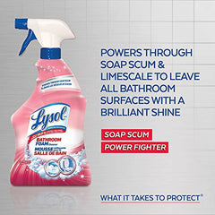 Lysol Bathroom Cleaner Spray, Bathroom Foam, Summer Fresh, 950mL, Powers Through Soap Scum - Zecoya