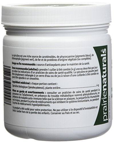 Prairie Naturals Organic spirulina powder 200 Gram