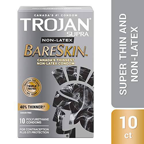 BareSkin Supra Non-Latex Condoms, Super Thin & Sensitive