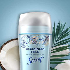 Secret Aluminum Free Deodorant for Women, Coconut Scent, 68g