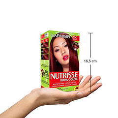 Garnier Nutrisse Ultra Color, Permanent Hair Dye, 350 Sweet Cherry, Vibrant Colour, Silky and Smooth Hair Enriched With Avocado Oil, 1 Application