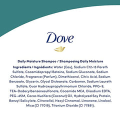 Dove Daily Moisture Shampoo with Bio-Nourish Complex moisturizes and nourishes dry hair 750 ml