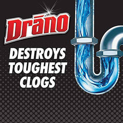 Drano Max Gel Drain Clog Remover and Cleaner, Unclogs and Removes Blockages from Showers and Sinks, 2.3L - Zecoya