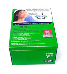 Breathe Right BR Clear Nasal Strips 72 Ct