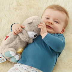 Fisher-Price Soothe 'n Snuggle Otter, Portable Plush Baby Toy with Music, Sounds, Lights and Breathing Motion