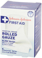 Johnson's Red Cross Brand Hospital Grade Rolled Kling Gauze Bandage, 5 cm