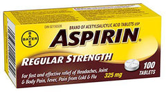 ASPIRIN Regular Strength Tablet, 325 mg, 100 tablets