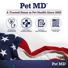 Pet MD - Dog Ear Cleaner Wipes - Otic Cleanser for Dogs to Stop Ear Itching, and Infections with Aloe and Eucalyptus - 100 Count