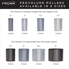 Fromm ProVolume 2.5" Ceramic Ionic Hair Rollers, Pack of 2