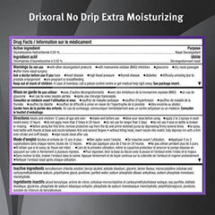 Drixoral No Drip Extra Moisture Spray, Soothes and Moisturizes Dry and Irritated Nasal Passages, 15ml