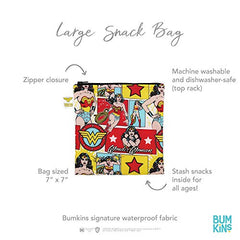 Bumkins Dc Comics Snack Bag, Wonder Woman Comic, Large