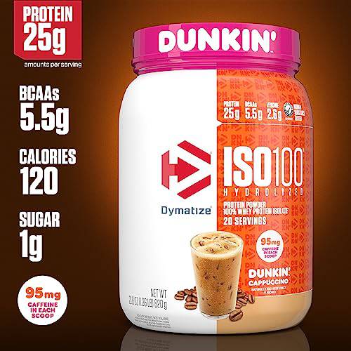 Dymatize ISO100 - Dunkin' Cappuccino 20 srv