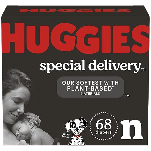 Huggies Special Delivery Hypoallergenic Baby Diapers, Size Newborn, Giga Pack, 68ct