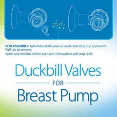 Dr. Brown's Replacement Duckbill Valves for Dr. Brown's Breast Pumps 2 Pack, White