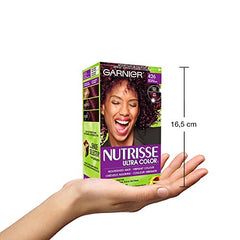 Garnier Nutrisse Ultra Color, Permanent Hair Dye, 426 Deep Purple, Vibrant Colour, Silky and Smooth Hair Enriched With Avocado Oil, 1 Application