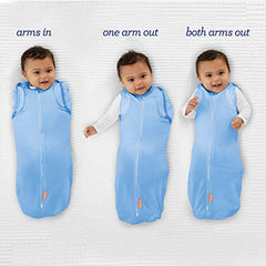 Swaddleme Arms Free Convertible Pod – Size Large, 4-6 Months, 2-Pack (Magic Marker) Zip-Up Baby Swaddle Helps Transition To Arms Out Sleep For Safe Rolling And Self-Soothing