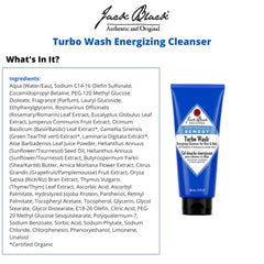 Jack Black Turbo Wash Energizing Cleanser for Hair and Body, 10 Fl Oz